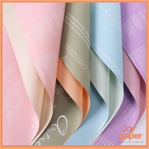 

20 Lembar Kertas Buket Bunga Kertas Cellophane Flower Wrapping Hand Bouquet Florist kb6025