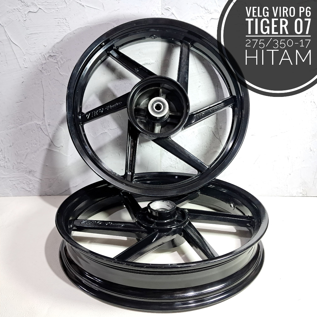 Velg bintang Tiger 07 VIRO palang 6 275 350 17 hitam SALE