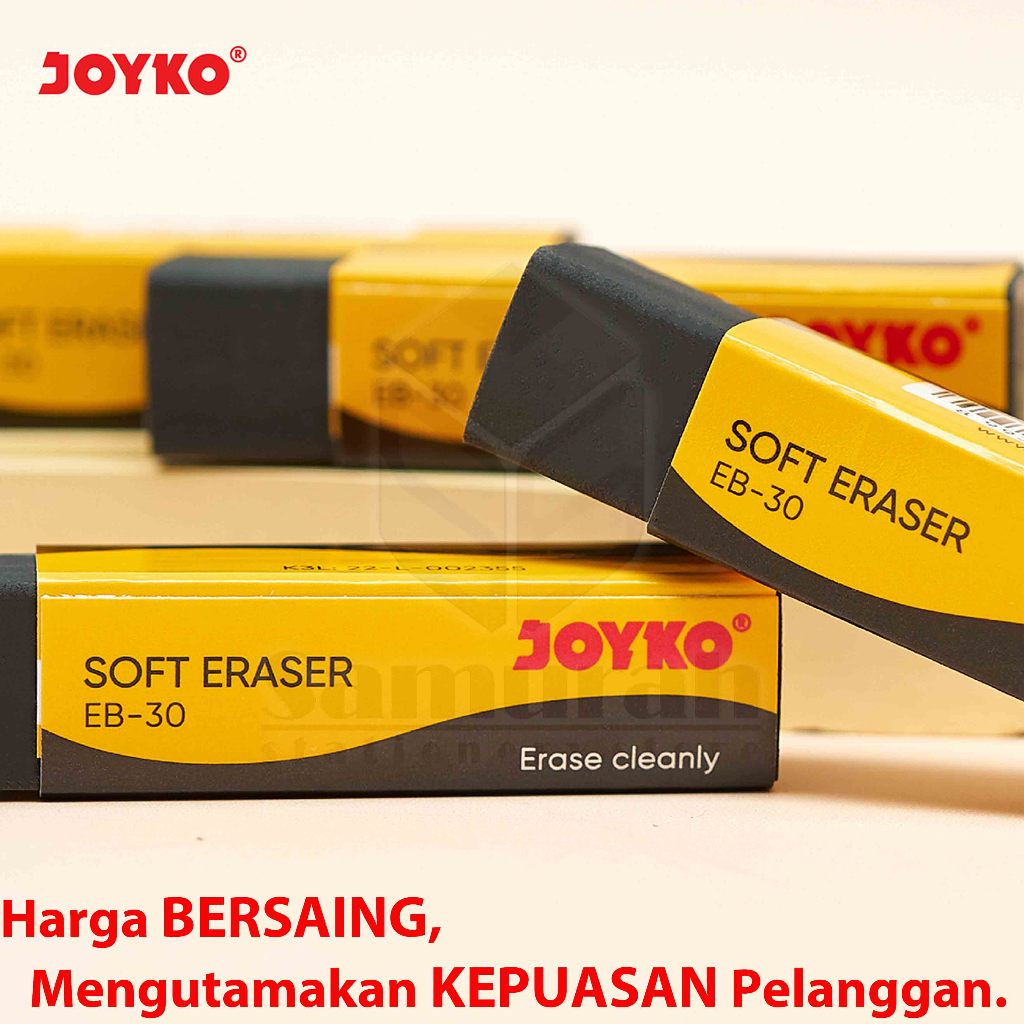 

H7Y Penghapus Pensil Joyko isi 30 Tanggung / Eraser EB 30 Hitam Black / ER 30 Putih White B 30 ( 1