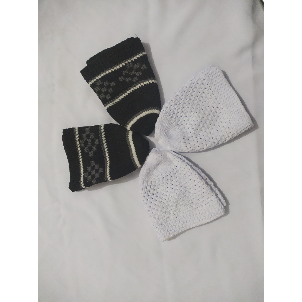 PECI RAJUT TEBAL DEWASA/ANAK RAJUT ELASTIS PREMIUM KOPYAH SHOLAT TERBARU