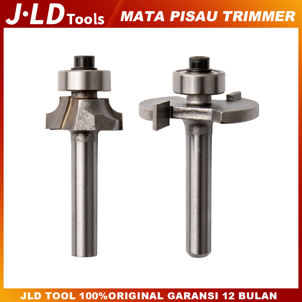 JLD Router Bit Mata Mesin Profil 1/4 Mata Profil Kayu Sloting Router Trimmer Bit Shank 6.35MM