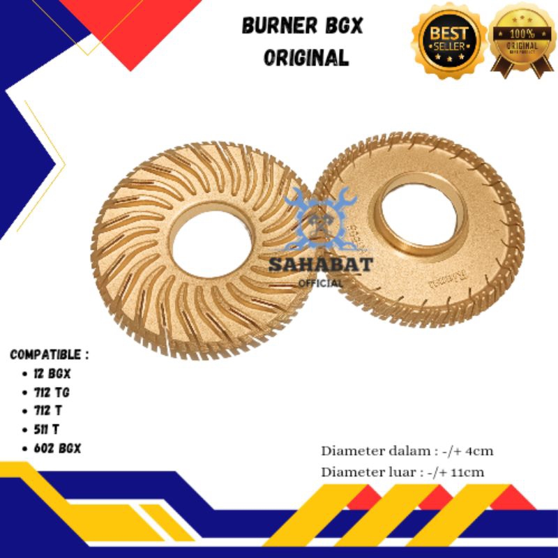 BURNER KOMPOR GAS RINNAI BGX 712 602 RINNAI TORNADO ORIGINAL