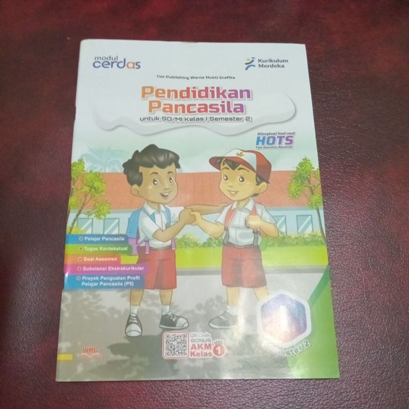LKS"CERDAS" PENDIDIKAN PANCASILA Untuk kelas 1 semester 2//KURIKULUM MERDEKA//PT.WARNA MUKTI GRAFIKA