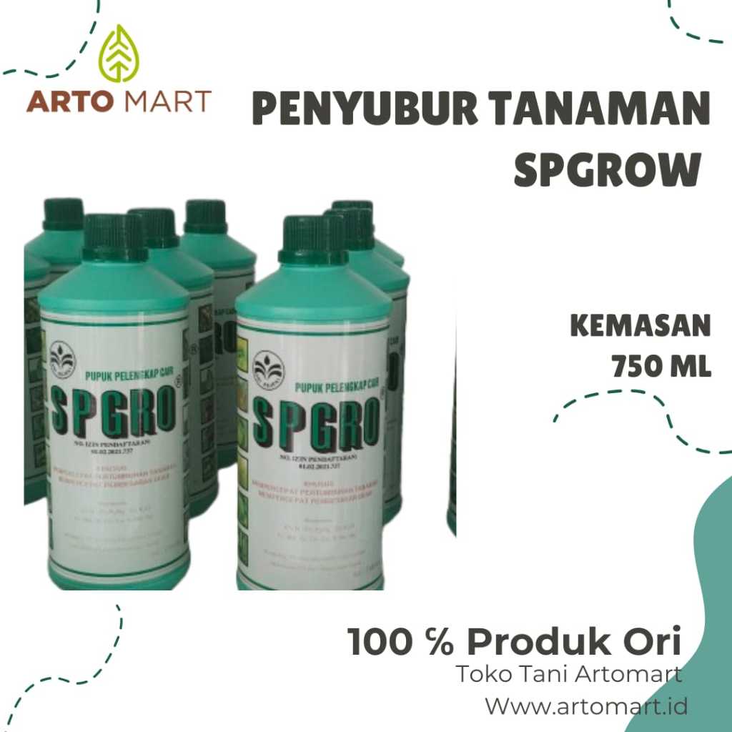 Penyubur tanaman SPGRO hijau 250 ml & 750ml