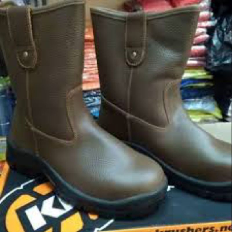 Sepatu Safety Krushers Texas Brown/Shoes Safety Krushers Texas Brown