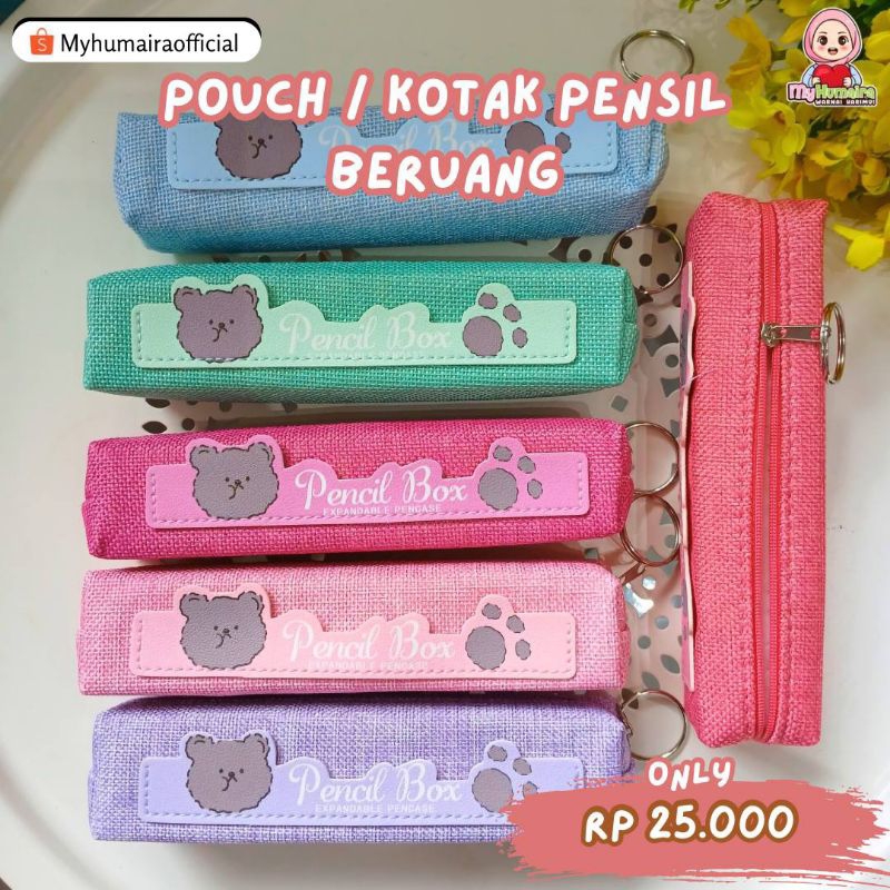 

[TENGGARONG] POUCH/KOTAK PENSIL BERUANG