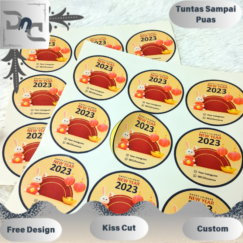 

Dnd Stiker Label Imlek Ucapan Selamat Tahun Baru Sticker Imlek Custom Bulat