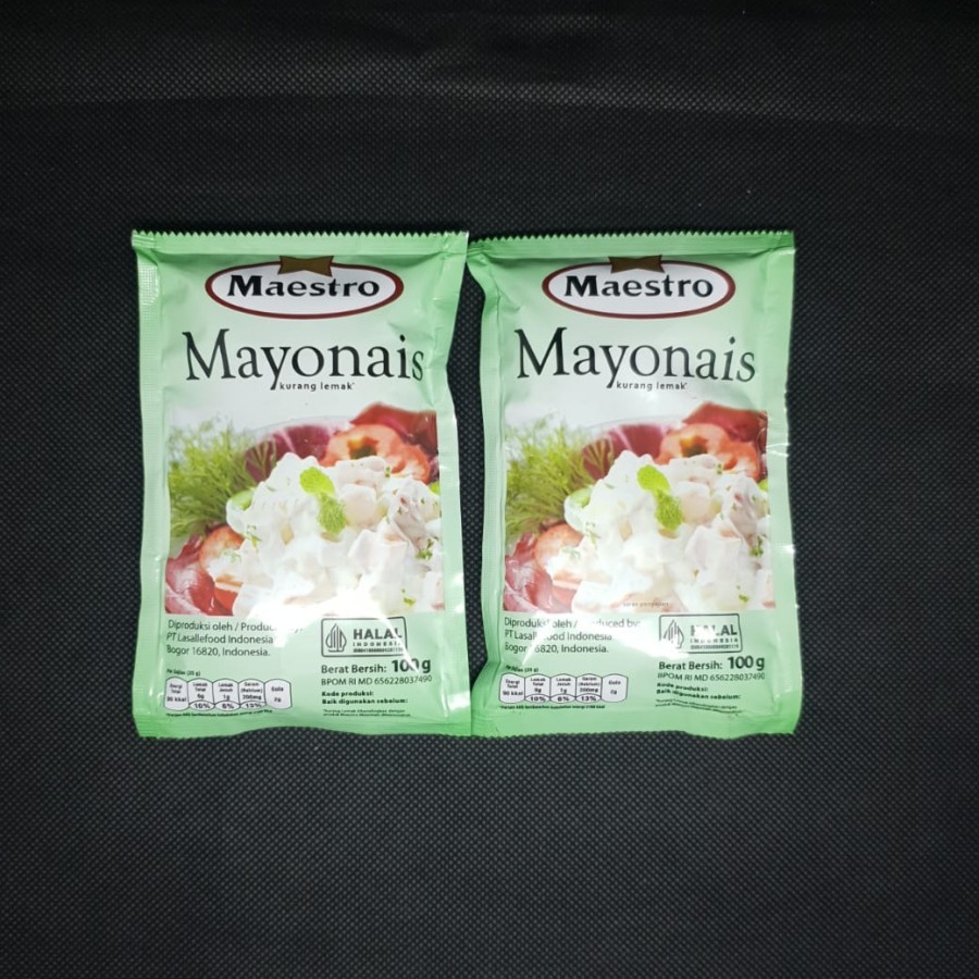 

Saos Mayonais Maestro Original Saset 100 Gr Halal BPOM Saus Mayo Murah