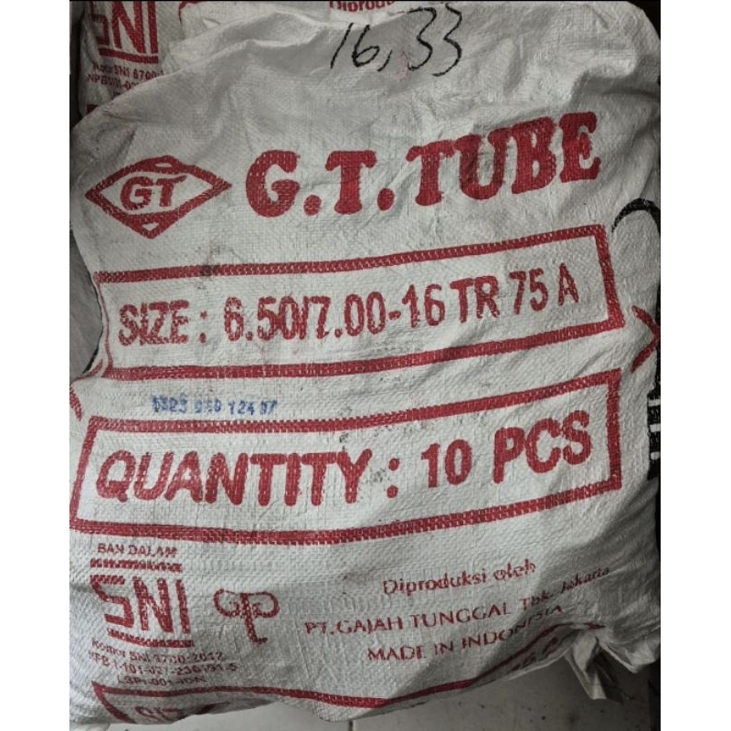 10 biji ban dalam GT 650/700-16 Truk double