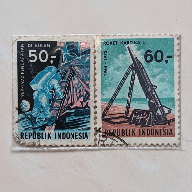 

(AB) Perangko Indonesia 1972 Kosmos Set 2 pcs Used