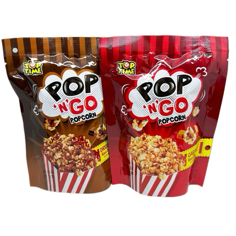 

POP N GO POPCORN RASA KARAMEL & COKELAT PER 6 PCS Camilan Snack