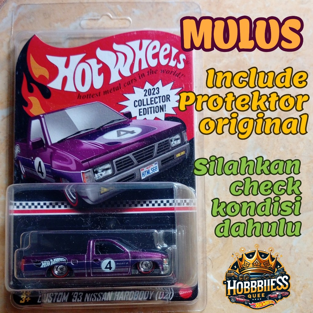 Hot Wheels 2023 Collector Edition Custom '93 Nissan Hardbody (D21) Ungu Original