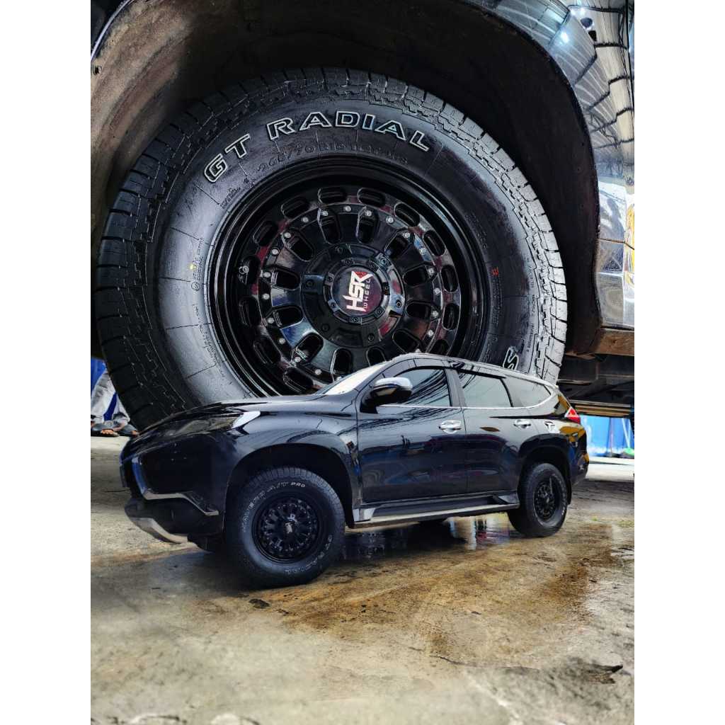 MODIFIKASI VELG RACING MOBIL MITSUBISHI PAJERO VELG HSR MYTH 07 R16-FREE ONGKIR