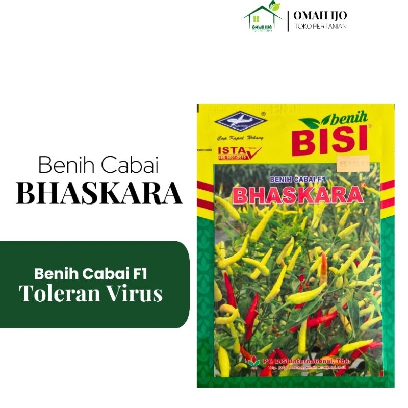 Benih Cabe Bhaskara F1 Kemasan 10gr Cabe Hibrida Original Pabrik