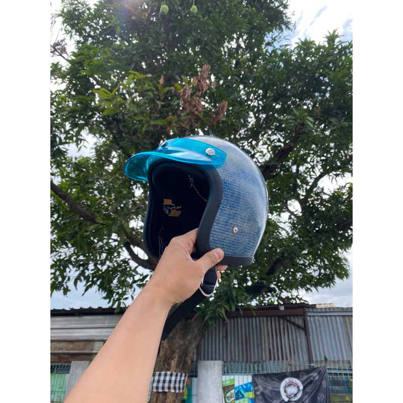 Helm Slimhead Blue Raw Custom