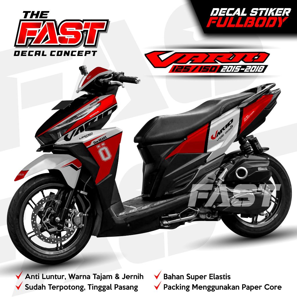 BISA COD Decal Sticker Honda Vario 125/150 LED 2015-2018 Fullbody Ohlins Decal stiker Vario 125/150 