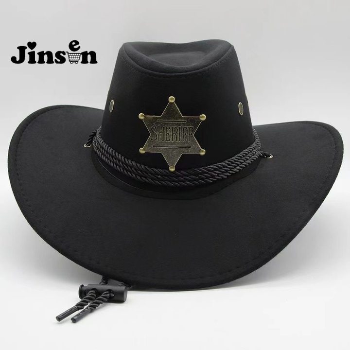 [JinSen] Topi Koboi Gurun Menunggang Kuda Perjalanan Prairie Hot Girl Style Pria Dan Wanita Topi Hut