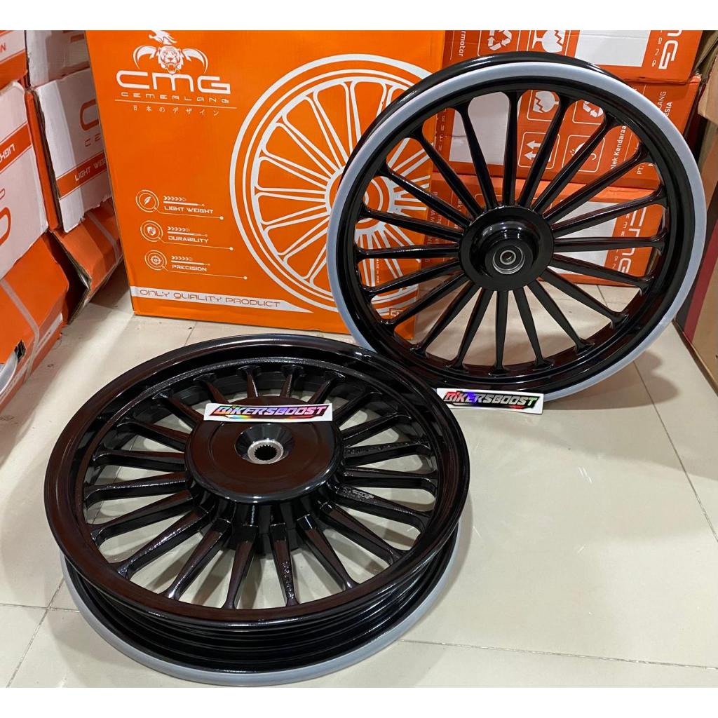 CMG RACING ORIGINAL VELG GALAXY MG20 PALANG 20 MODEL DAYTONA 185x14 & 215x14 VARIO 110  BEAT SCOOPY 