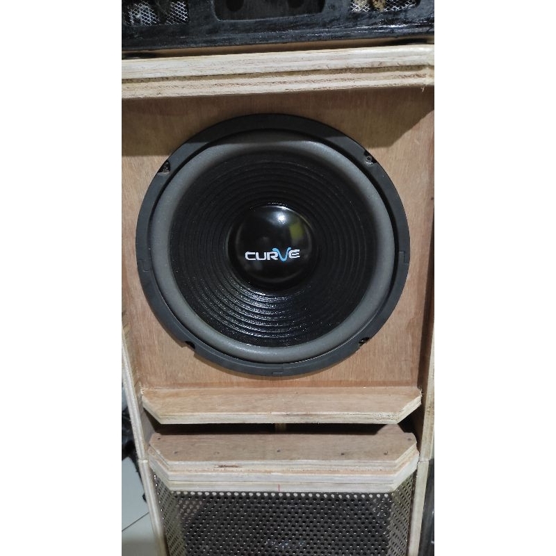 Speaker 10 inch curve dua biji tipe wofer.bekas sekali pake masih ori