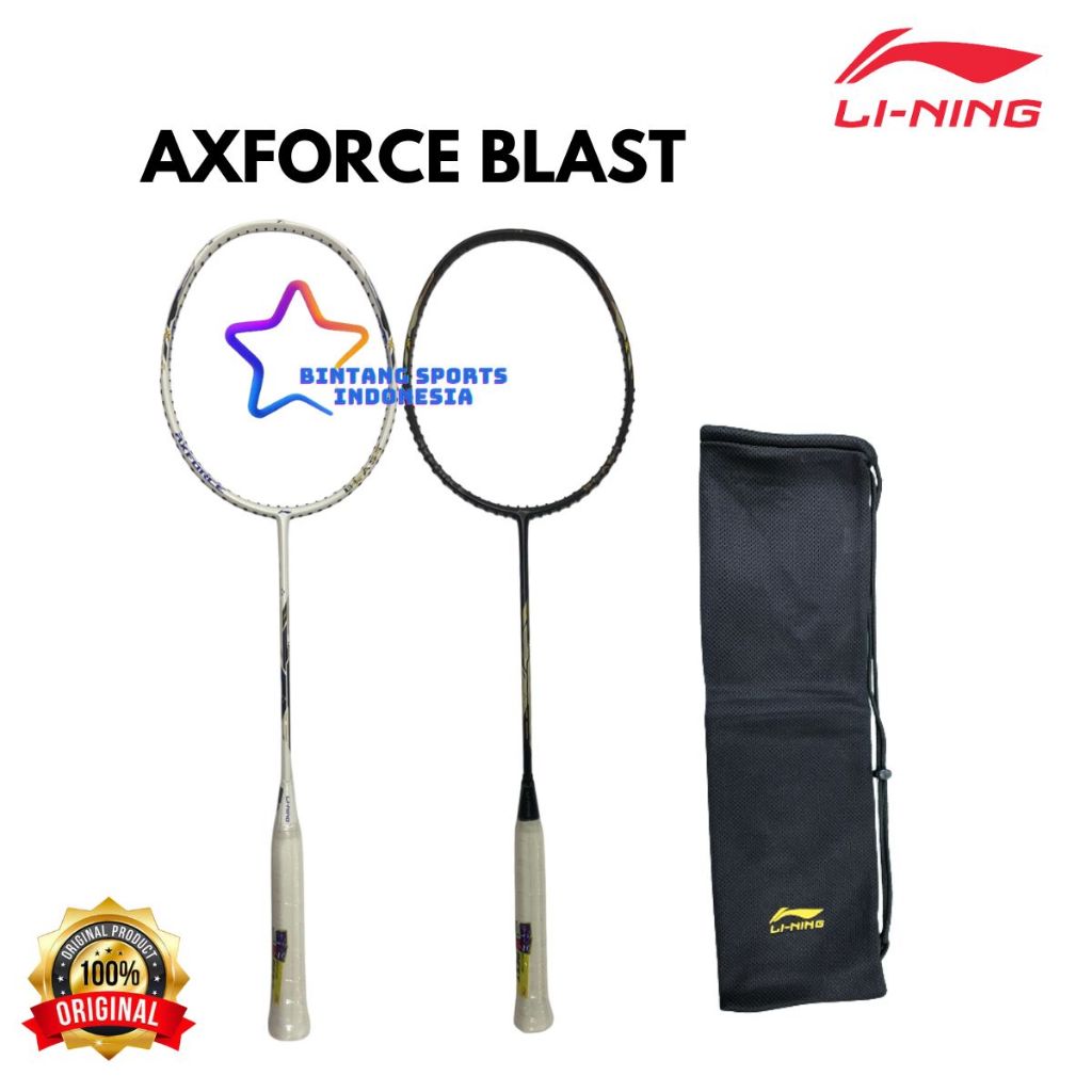 RAKET LINING BADMINTON BULUTANGKIS LINING AXFORCE BLAST ORIGINAL