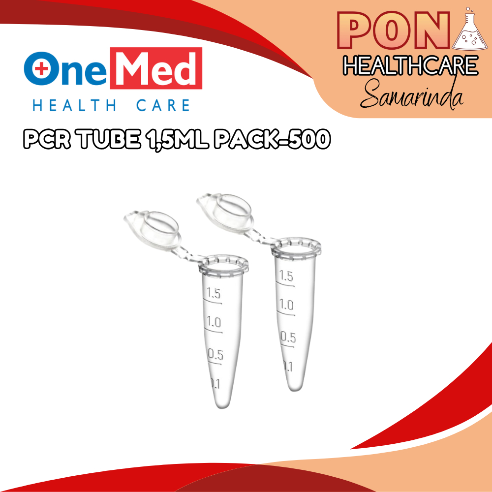 Onemed PCR Tube 1,5 ml / Tube Sampel / Tabung Eppendorf  1.5 ml isi 500 Pcs