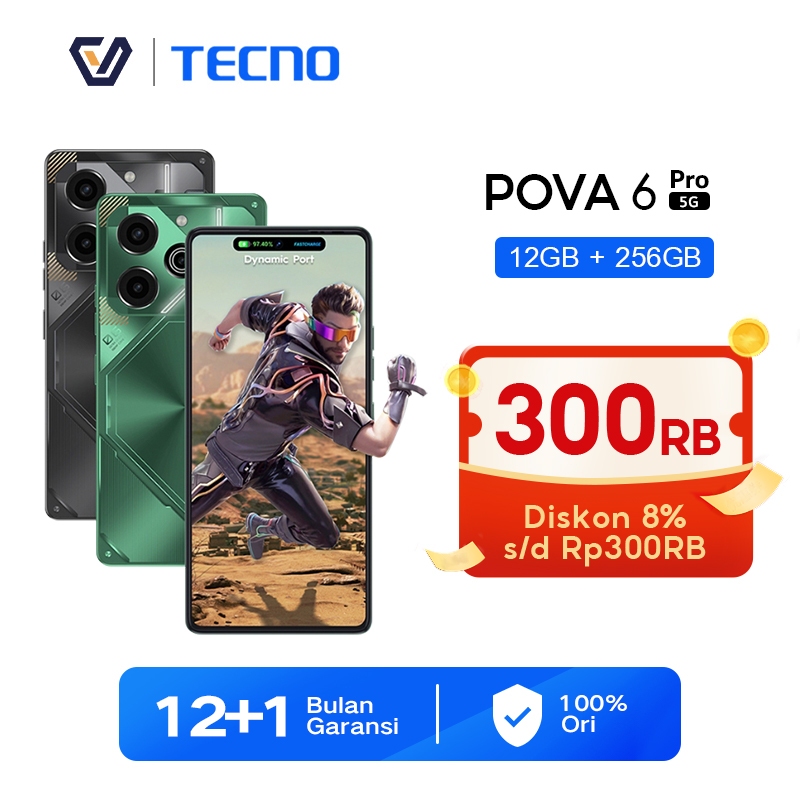 Official Tecno Pova 6 Pro 5G 12/256GB, Mediatek Dimensity 6080 | 108MP Ultra Vivid Camera 6000 mAh 7