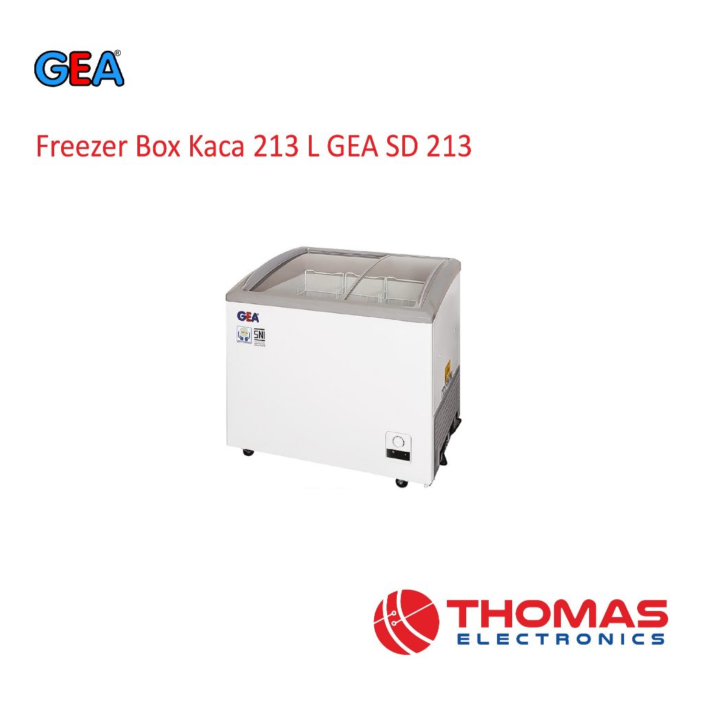 Freezer Box Sliding Kaca 213 L GEA SD 213 Garansi Resmi