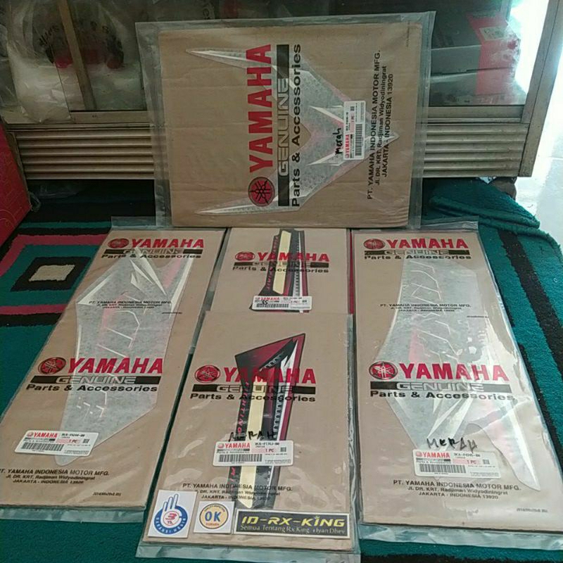 STRIPING RX KING 2008 MERAH PEREDAM ORIGINAL YGP