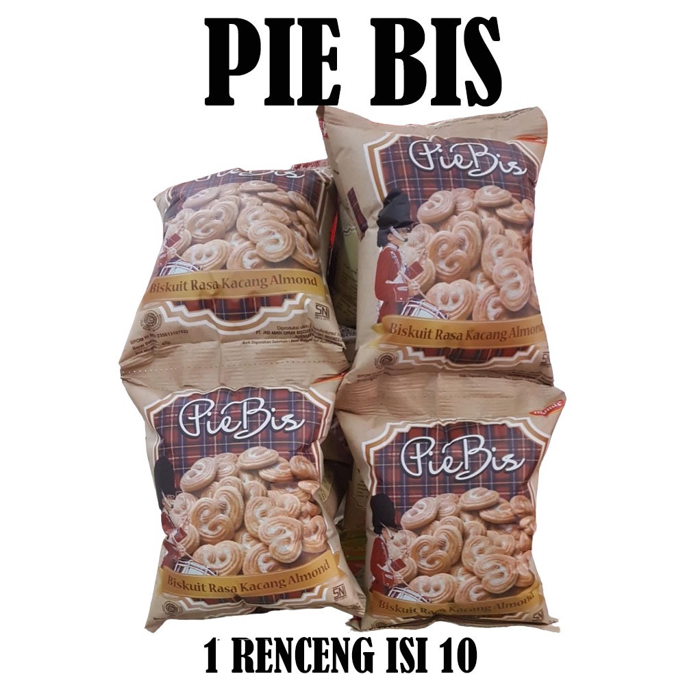 

MONDE PIE BIS BISKUIT RASA KACANG ALMOND RENCENG ISI 10