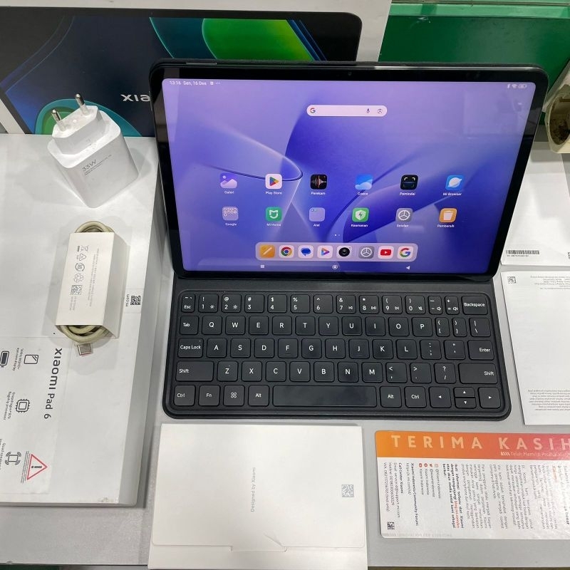 xiaomi pad 6 8/256gb wifi only second bekas mulus fullset original