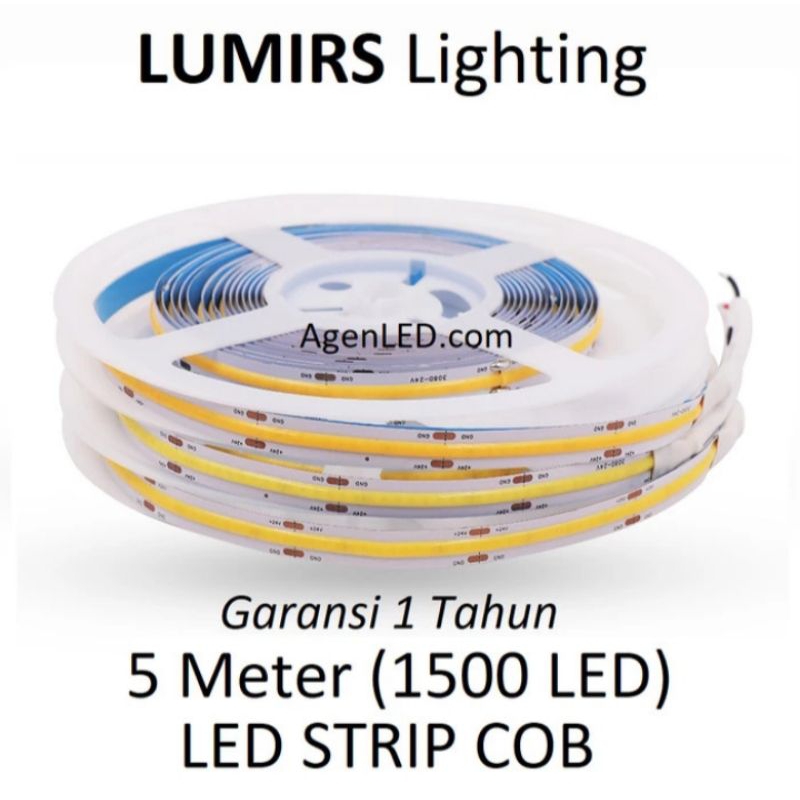 Lumirs LED strip cob 12v/ LED strip cob 12V kuning,4000K, PUTIH
