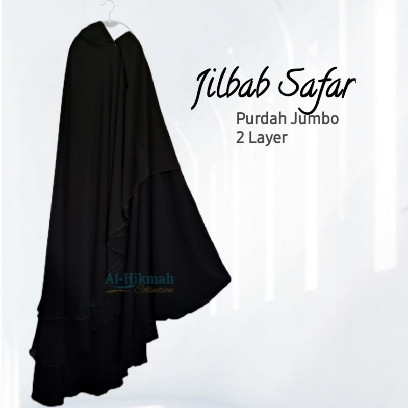 Jilbab Safar Purdah Cadar Ritsleting