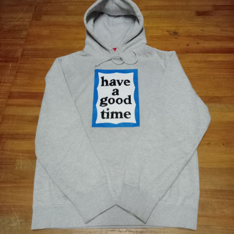 hoodie have a good time blue frame sz M