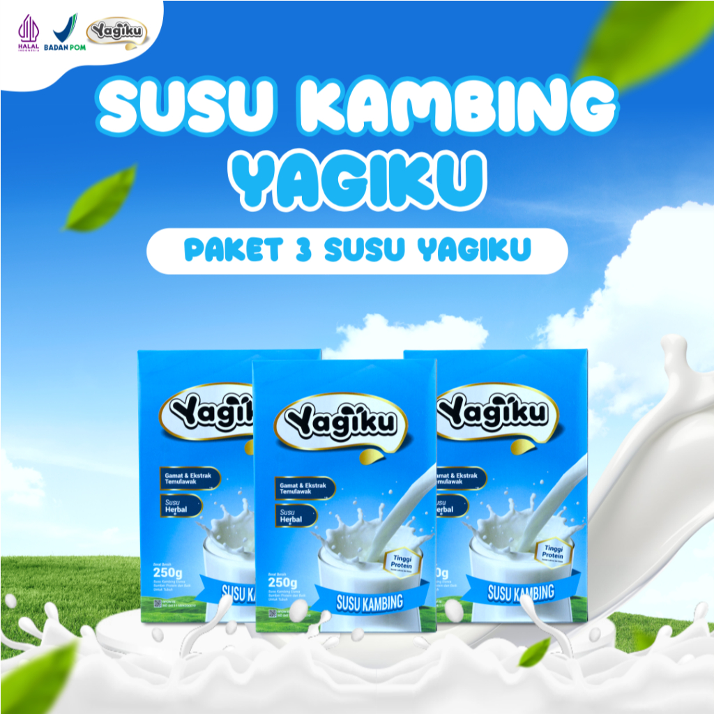 

Yagiku Bundling 3 Box Untuk Menambah Nafsu Makan Susu Kambing Bubuk 100% Original Penggemuk
