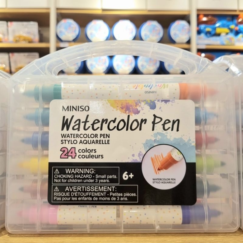 

MINISO WASHABLE WATERCOLOR MARKERS SET / SPIDOL ISI 24 WARNA