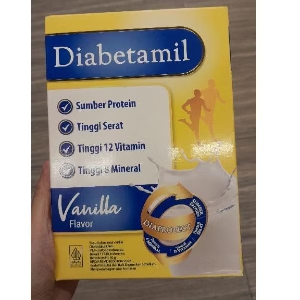 

Diabetamil milk susu bubuk rasa Vanila 150gr