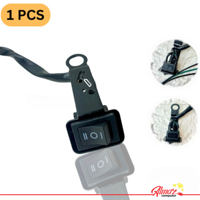 Saklar Bracket 2 ON OFF Tombol Saklar Motor 3 Kabel Switch On On Off