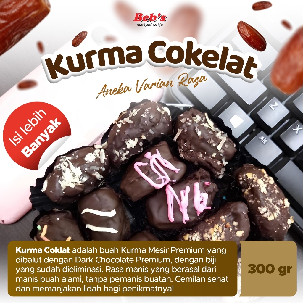 

Kurcok Kurma Cokelat Aneka Varian Rasa 300gr | Cemilan Kurma Favorite Ramadhan | Cemilan Sehat Buah Alami