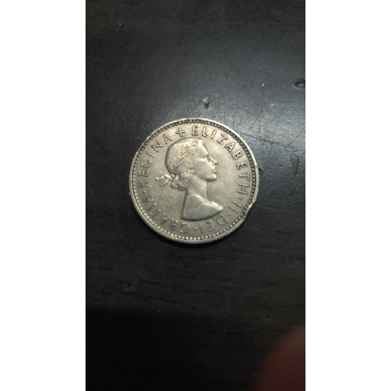 Koin kuno Elizabeth II - 1 shilling tahun 1962
