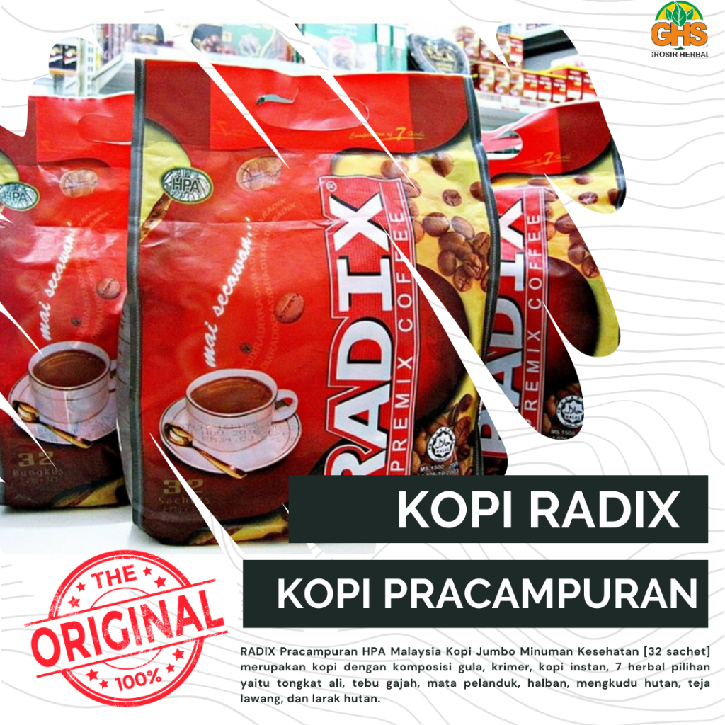 

HARGA 1 SACHET Kopi radix hpa isi 1 sachet
