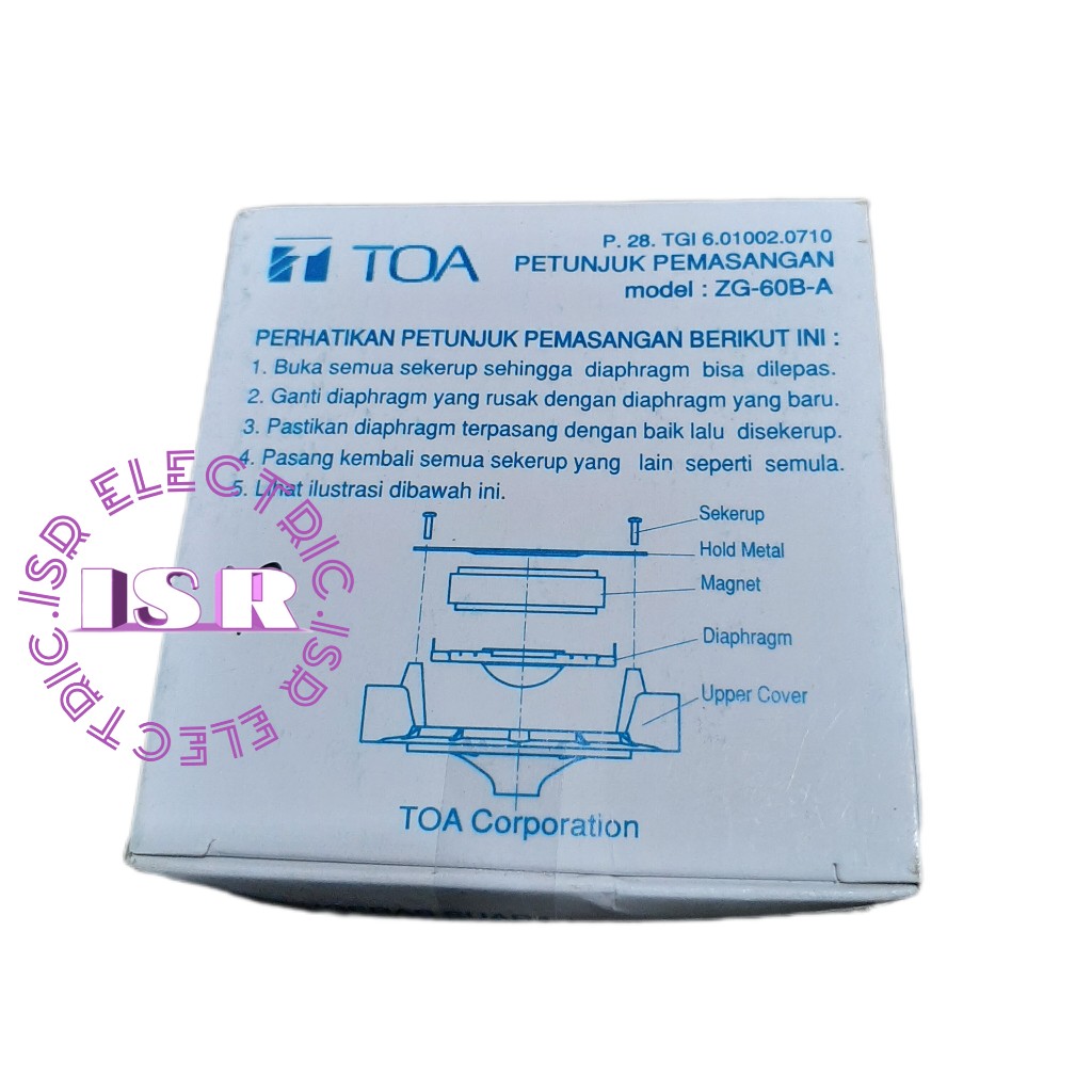 Spul spoll horn TOA ZG-60B-A original 25 watt