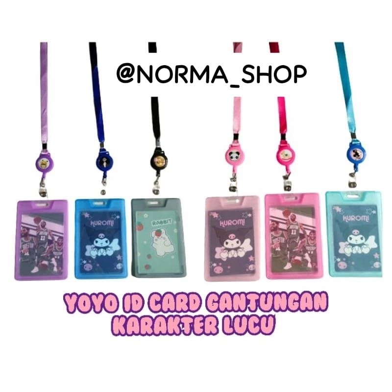 

YOYO ID CARD KARAKTER LUCU | LANYARD ID CARD | NAME TAG