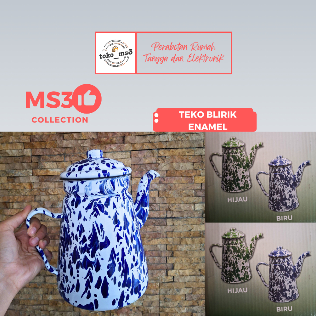 Teko Blirik Enamel 2 Liter/Teko Blirik Seng
