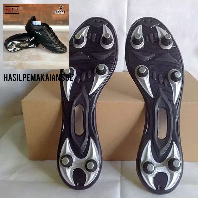 sol sepatu bola lentur pull besi baitan bisa buka tutup