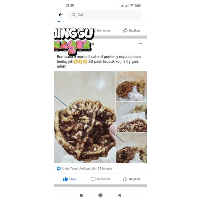 

kerupuk bumbu serundeng varian mie.