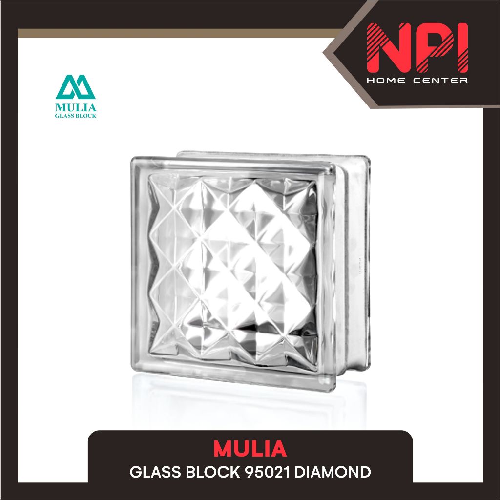 Mulia - Glass Block / Gelas Blok Diamond 95021