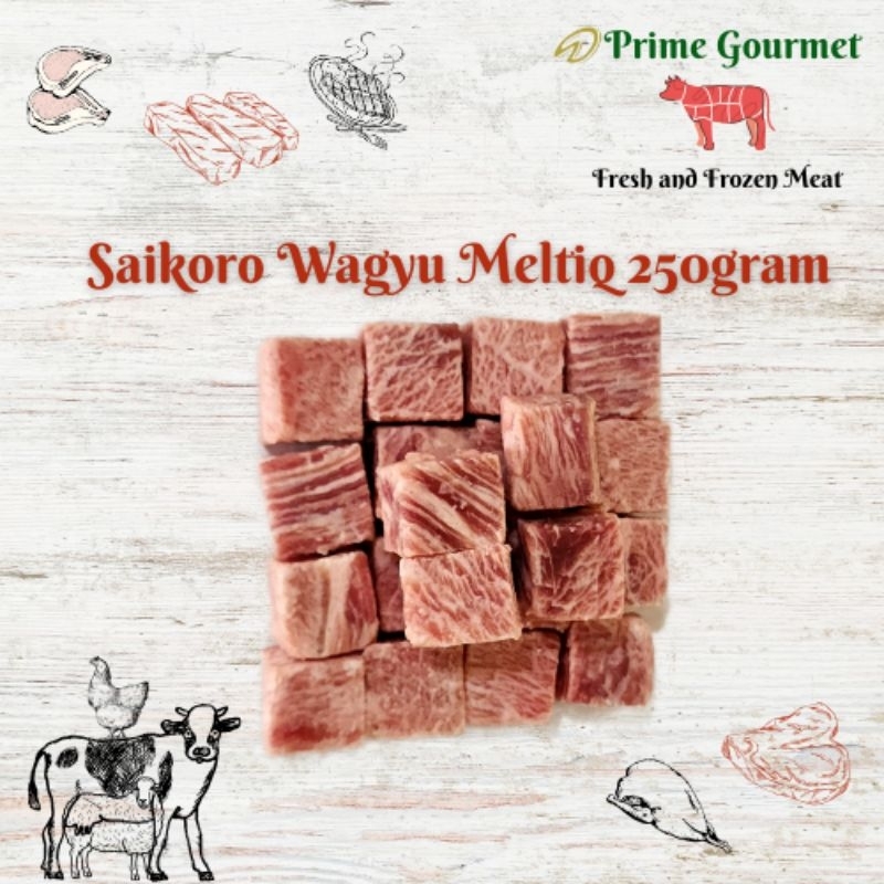 

Wagyu Saikoro Beef 250gram