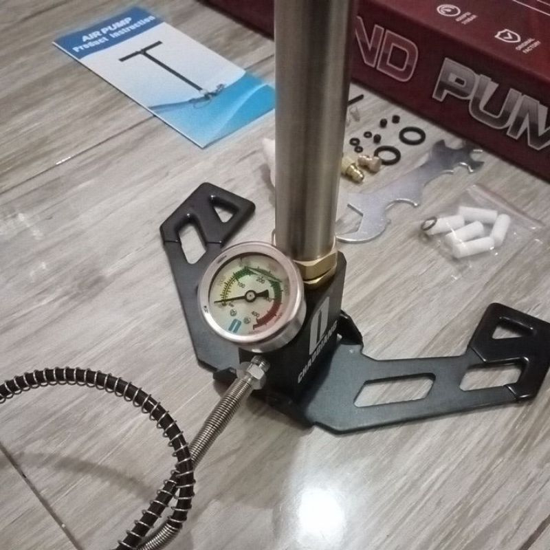 HAND PUMP. POMPA PCP IMPORT PROMO MURAH. POMPA PCP 3STAGE KAKI LIPAT 6000psi. POMPA ANGIN TEKANAN TI