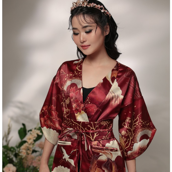 Surin - Fleur Outer Wanita | Luaran Outer Cheongsam CNY, Vest Outer Wanita, Atasan Sincia, Acara Pes