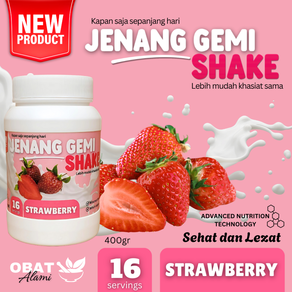 

Jenang Gemi Shake - Sehat untuk lambung, maag, GERD | Meningkatkan sistem imun tubuh - Strawberry